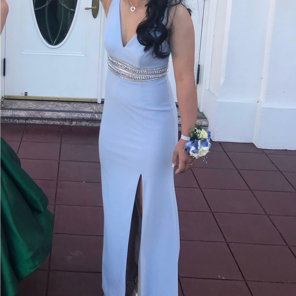 Light blue long dress